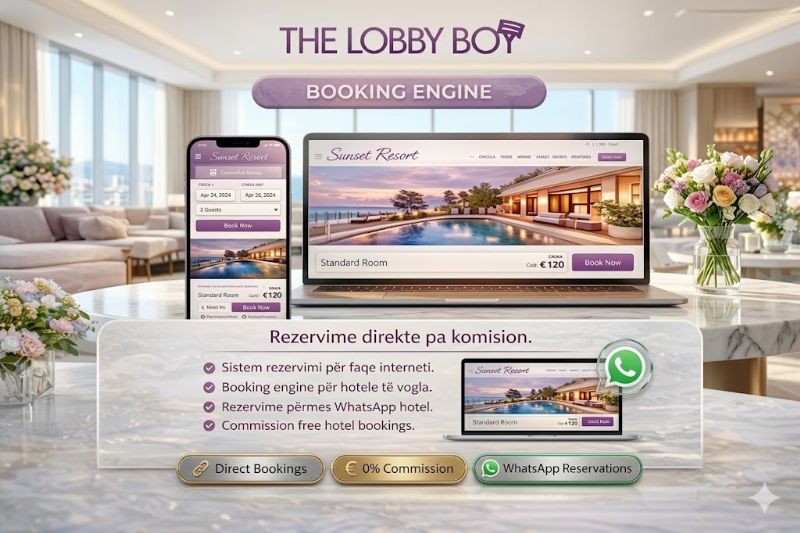 Software hotel me cmim te lire, program hotel falas demo, sistem hotel me abonim mujor, cmimi PMS hotel shqiperi, software hotel pa investim fillestar, platform hotel me kosto te ulet, program hotel me pak dhoma, software hotel ekonomik